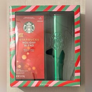 Starbucks Festive Gift Set with Red and Green Design